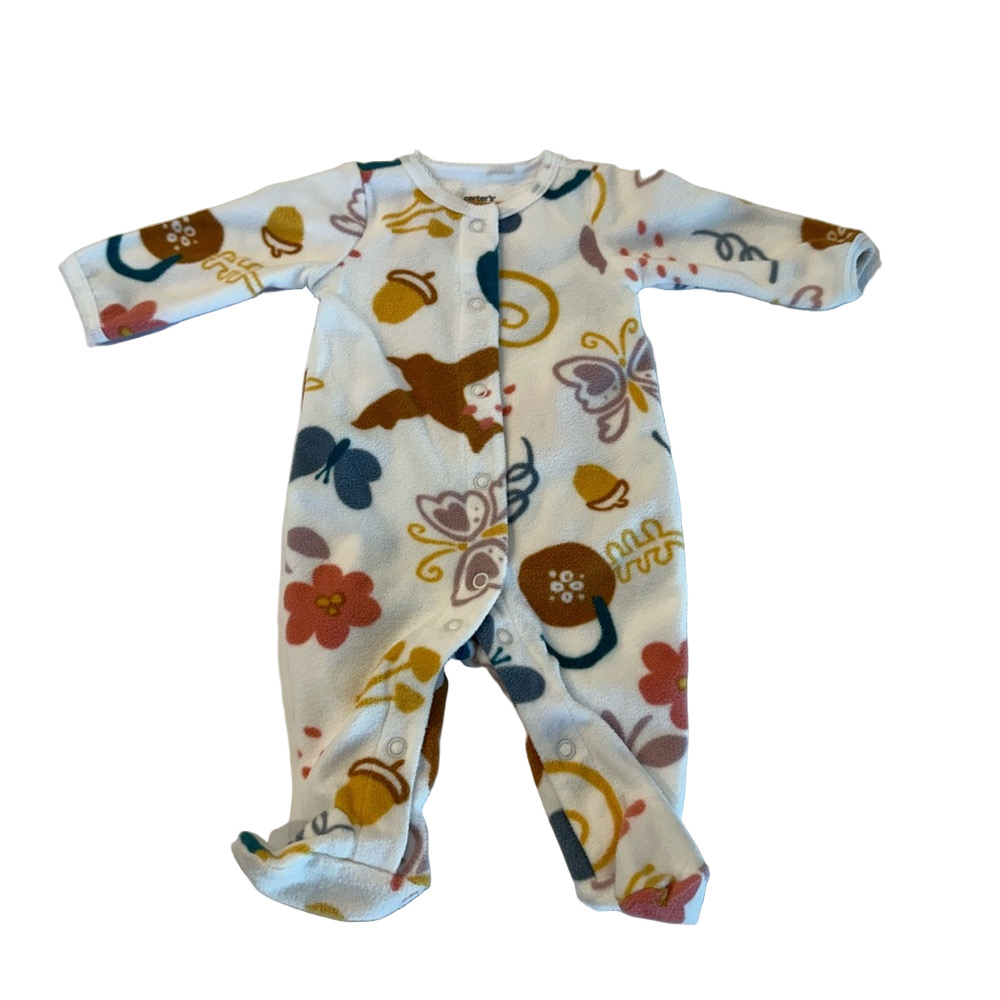 4/20$ Carter's Newborn Fleece Footie/Footed Sleeper/Pyjama  with Playful Design